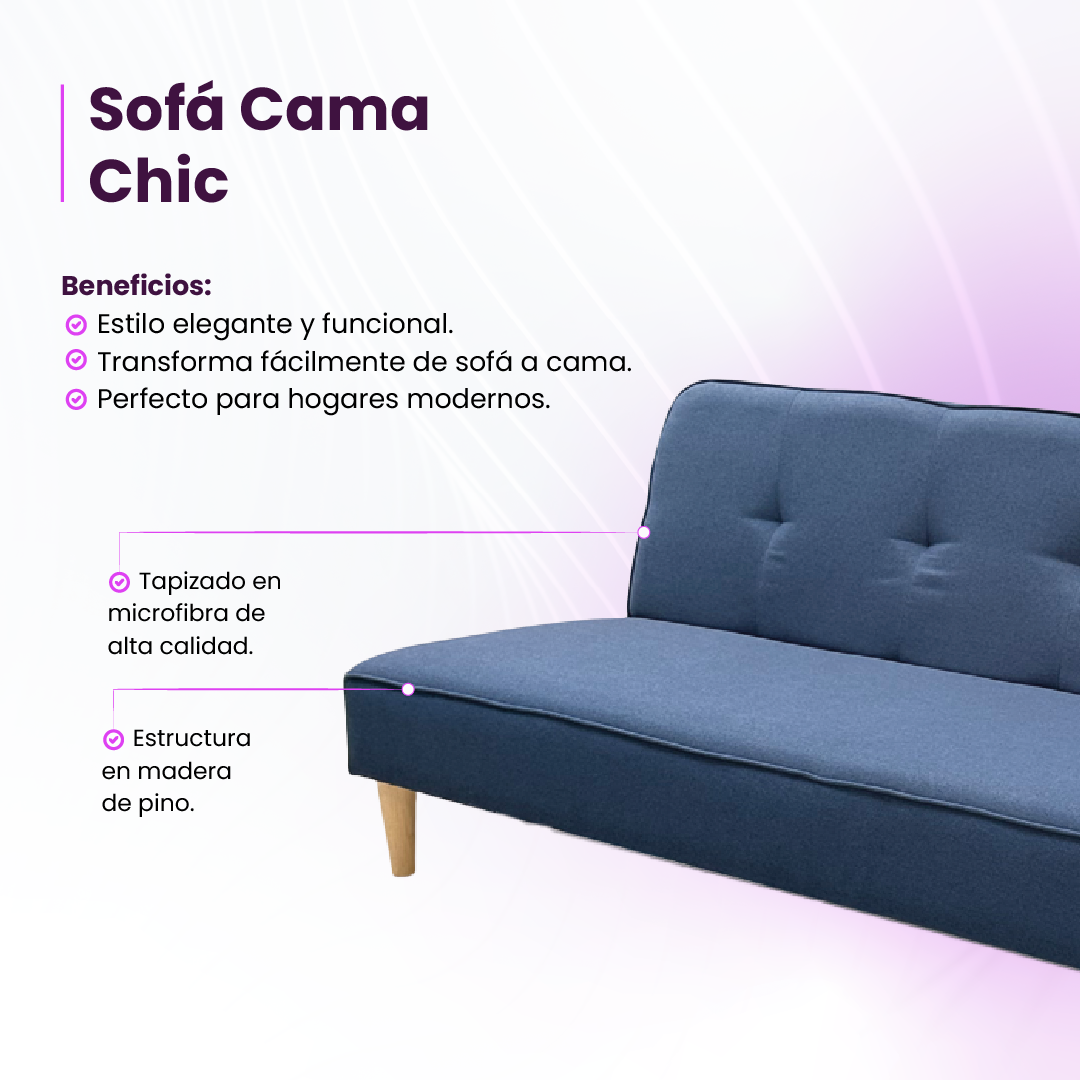 Sofá cama Chic 2 colores