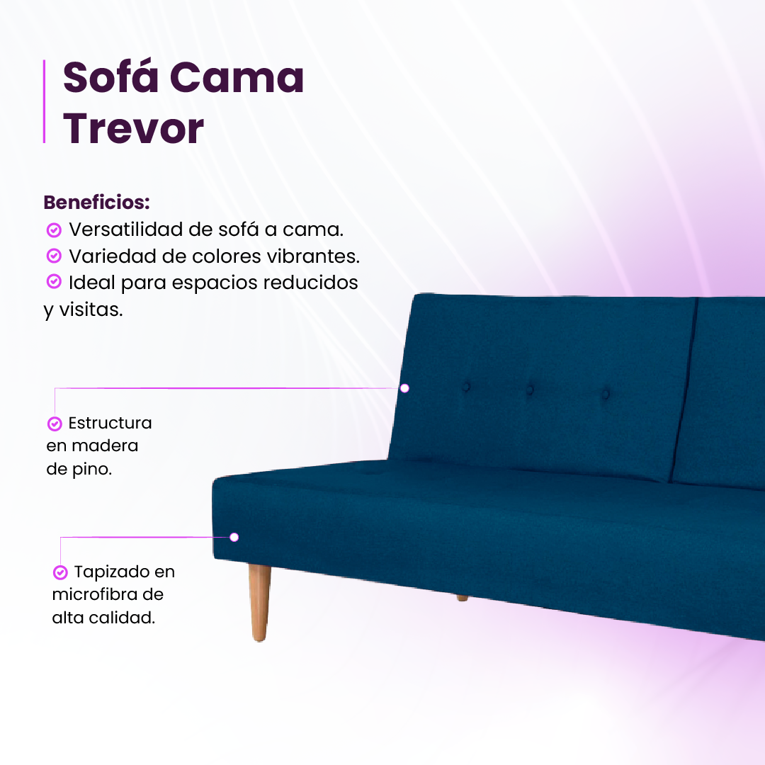 Sofá Cama Trevor 6 colores disponibles